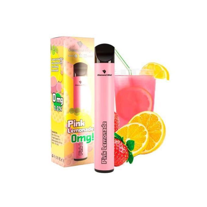 Pod desechable Pink Lemonade Sin Nicotina - Diamond Mist Bar